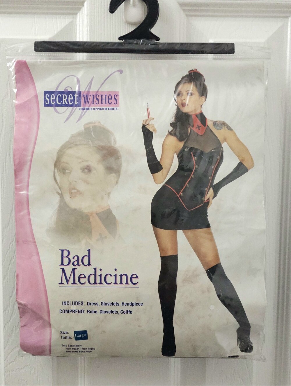 NWT Rubies Secret Wishes Bad Medicine Womens Costume Large 10-14 Nurse Halloween